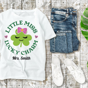 "Little Miss Lucky Charm" St. Patrick's Day Tee