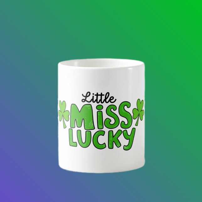 Little Miss Lucky - Cute Shamrock Coffee Mug (Creator Uploaded)