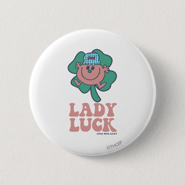 Little Miss Lucky | Lady Luck Button (Front)
