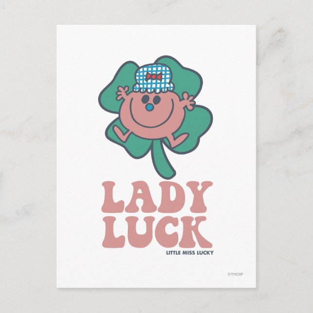 Little Miss Lucky | Lady Luck Postcard (Front)