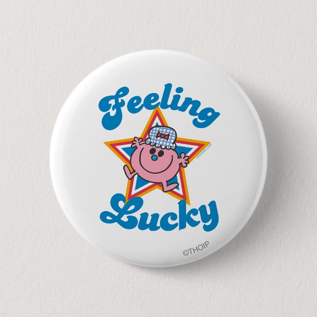Little Miss Lucky Star Pinback Button (Front)