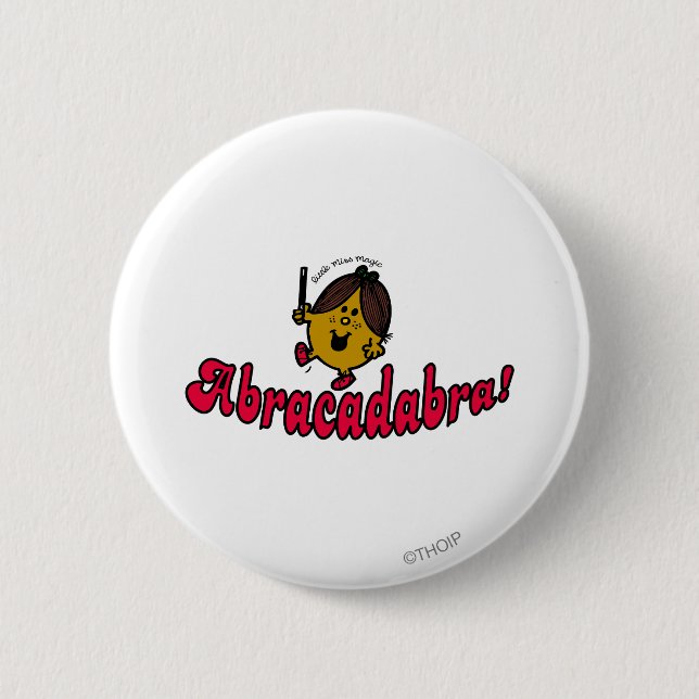 Little Miss Magic | Abracadabra Pinback Button (Front)