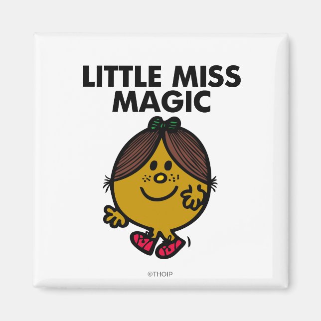 Little Miss Magic | Black Lettering Magnet (Front)