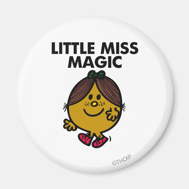 Little Miss Magic | Black Lettering Magnet (Front)