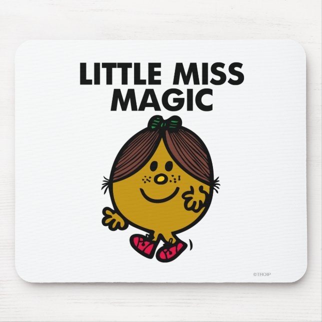 Little Miss Magic | Black Lettering Mouse Pad (Front)