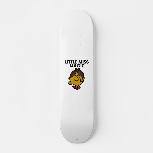 Little Miss Magic | Black Lettering Skateboard (Front)