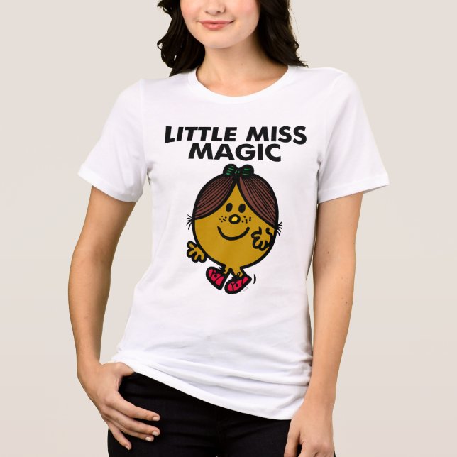 Little Miss Magic | Black Lettering Tri-Blend Shirt (Front)