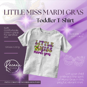 Little Miss Mardi Gras Toddler Fine Jersey T-Shirt