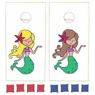 Little Miss Mermaid Cornhole Set