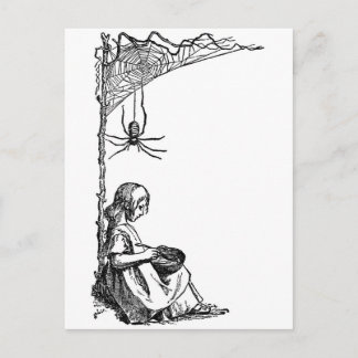 Little Miss Muffet Postcard