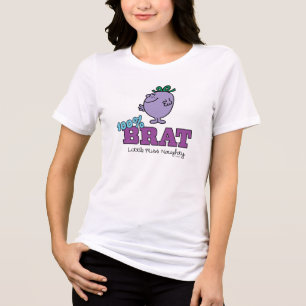 Little Miss Naughty 100% Brat Tri-Blend Shirt