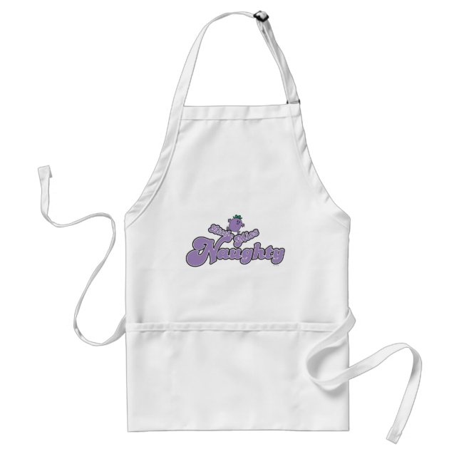 Little Miss Naughty Balancing Act Adult Apron (Front)