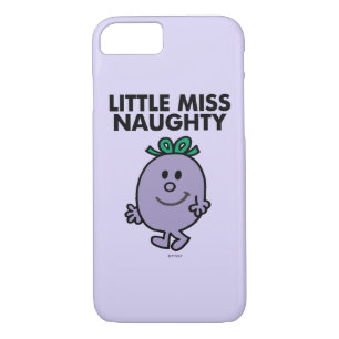 Little Miss Naughty Black Lettering iPhone 8/7 Case