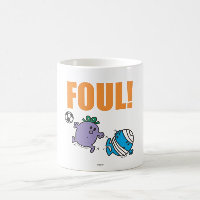 Little Miss Naughty Fouls Mr. Bump Coffee Mug (Center)