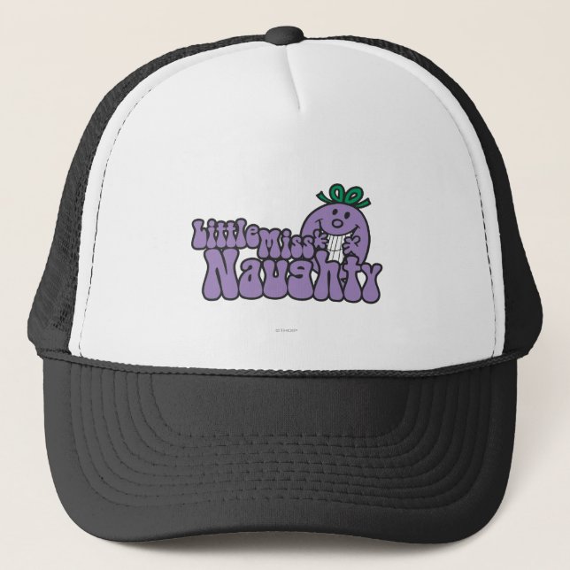 Little Miss Naughty Hiding Trucker Hat (Front)