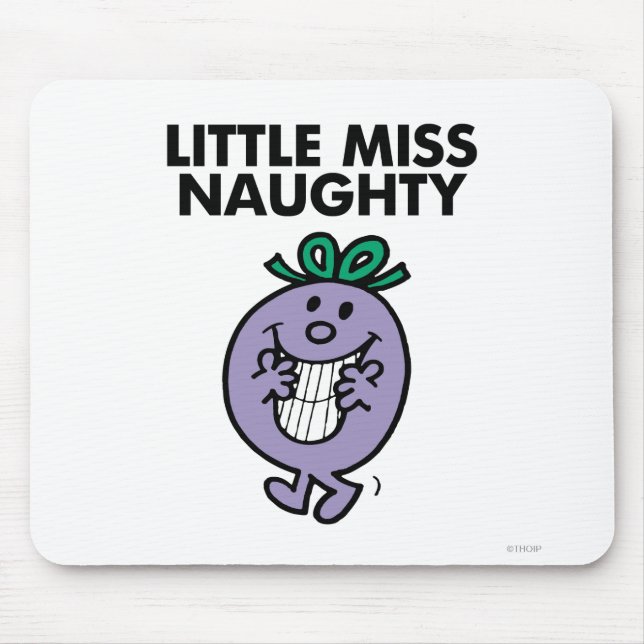 Little Miss Naughty | Huge Smile Mouse Pad (Front)