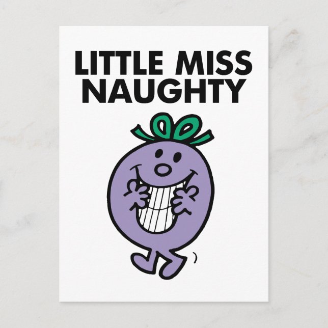 Little Miss Naughty | Huge Smile Postcard (Front)