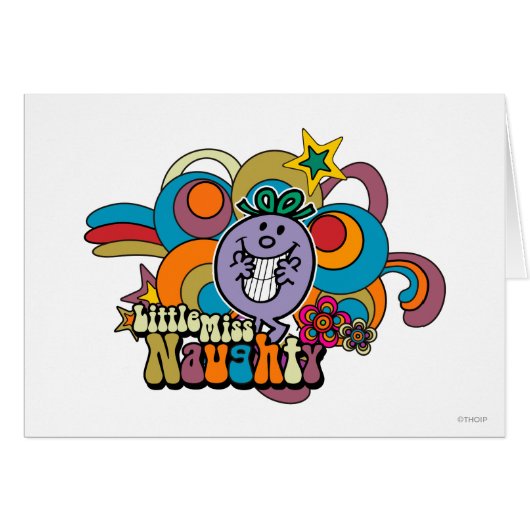 Little Miss Naughty Rainbow Cards (Front Horizontal)