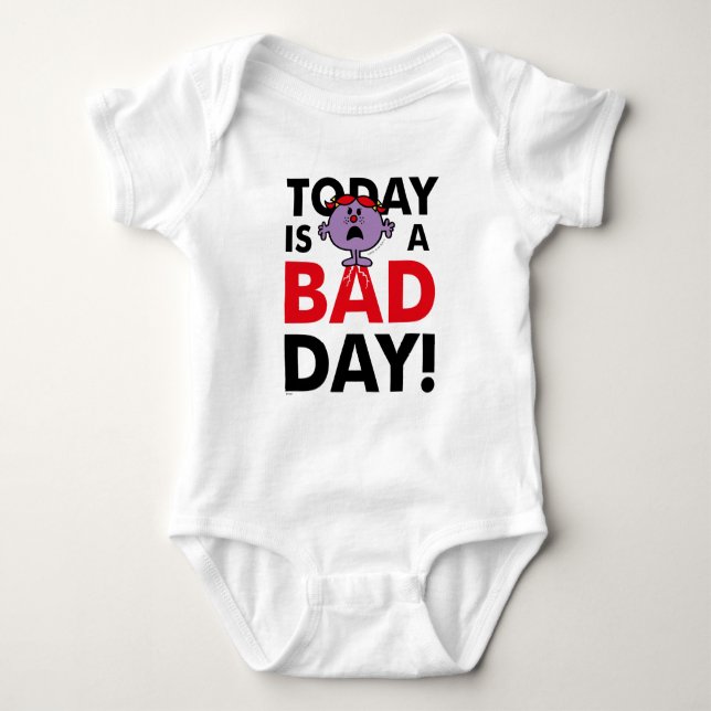 Little Miss Naughty | Today is a Bad Day Baby Bodysuit (Front)