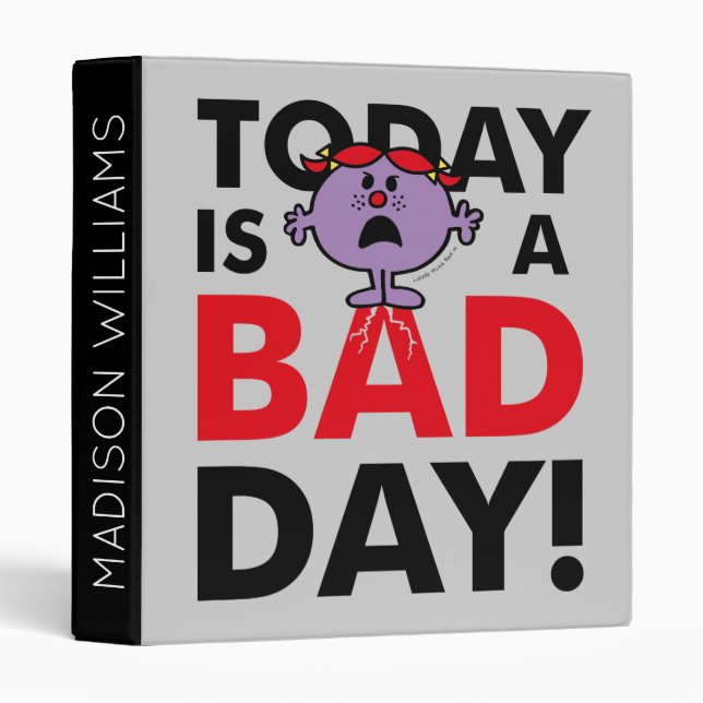 Little Miss Naughty | Today is a Bad Day Binder (Front/Spine)