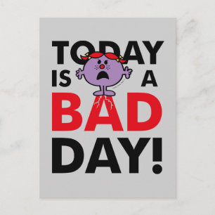 Little Miss Naughty Today is a Bad Day Postcard