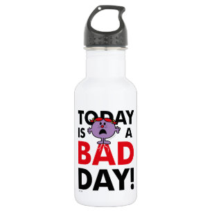 Little Miss Naughty   Today is a Bad Day Stainless Steel Water Bottle