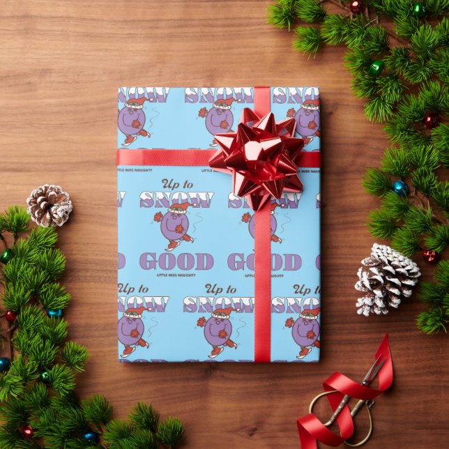Little Miss Naughty Up to Snow Good Wrapping Paper (Holiday Gift)