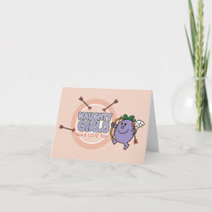 Little Miss Naughty Valentine Holiday Card