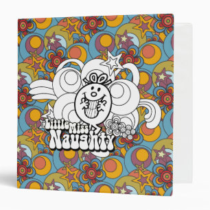 Little Miss Naughty With Bold Background Binder