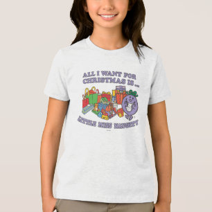 Little Miss Naughty's Christmas Joy Tri-Blend Shirt