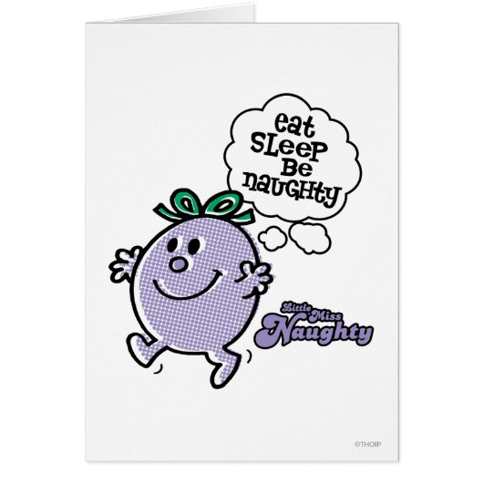 Little Miss Naughty's Three Step Plan Cards (Front)