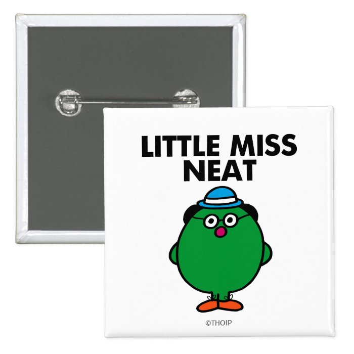 Little Miss Neat Classic Pinback Button