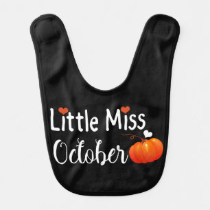 little miss october bib