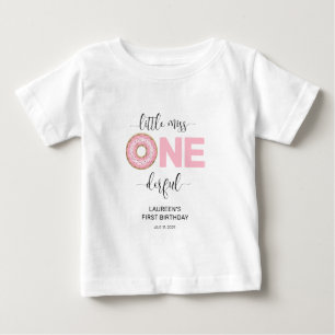 Little Miss Onederful 1st Birthday Baby T-Shirt