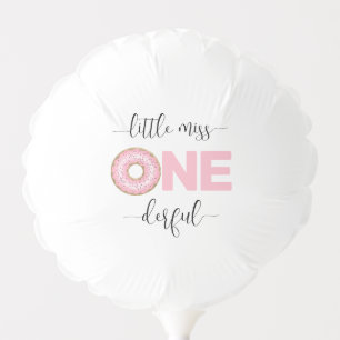 Little Miss Onederful 1st Birthday Balloon