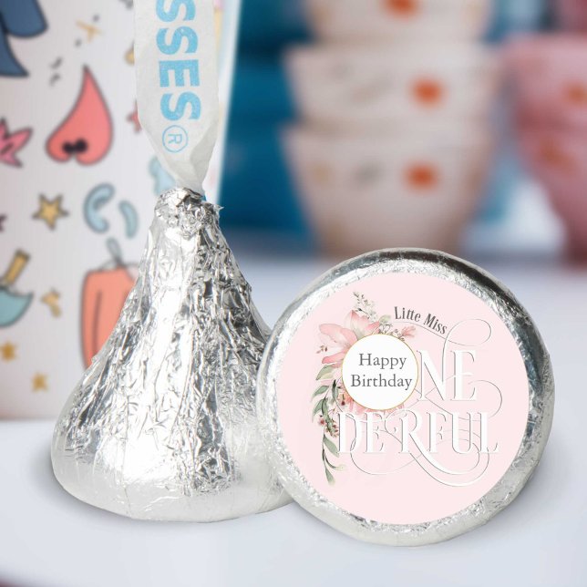 little miss onederful 1st birthday hershey®'s kisses® (Creator Uploaded)