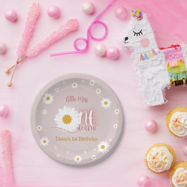 Little Miss Onederful 1st Birthday Paper Plates (Party)