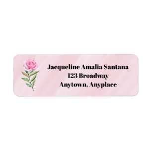 Little Miss ONEderful 1st First Birthday Return Label