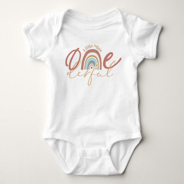 Little Miss Onederful Baby Bodysuit (Front)