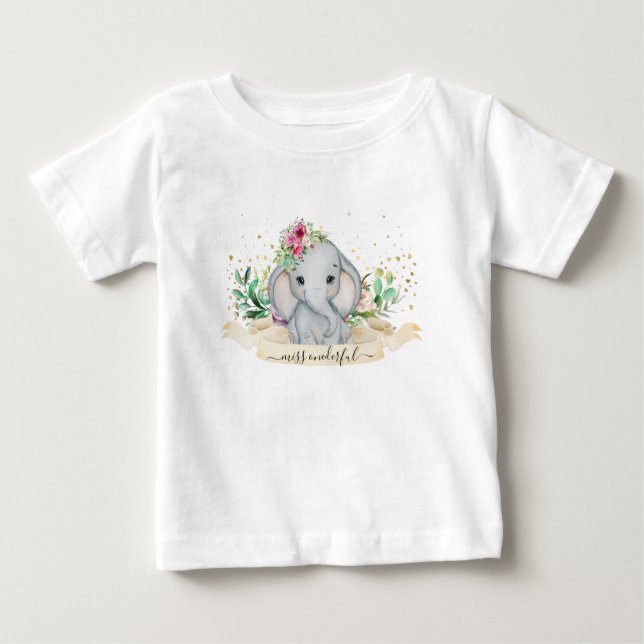 Little Miss Onederful Baby T-Shirt (Front)