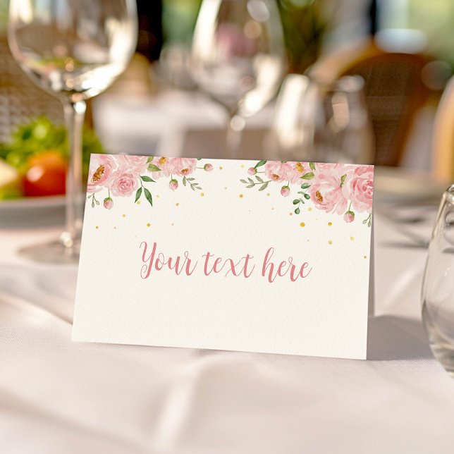 Little Miss ONEderful Birthday Food  Place Card (Creator Uploaded)