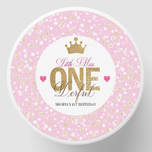 Little Miss onederful Birthday Mini Candle Favors