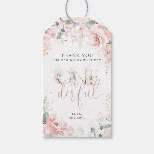 Little Miss Onederful Favor Tag