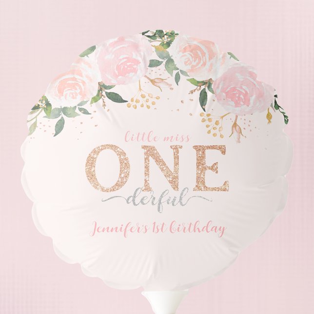 Little Miss Onederful First Birthday Balloon (Creator Uploaded)