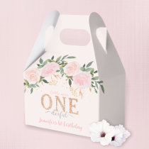 Little Miss Onederful First Birthday Favor Boxes