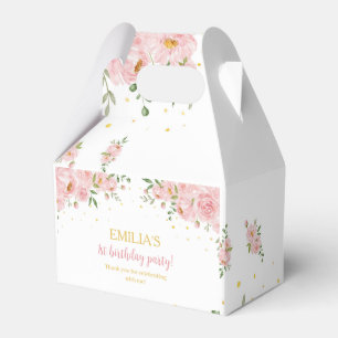 Little Miss Onederful Floral Birthday Favor Box