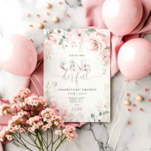 Little Miss Onederful Real Foil Invitation