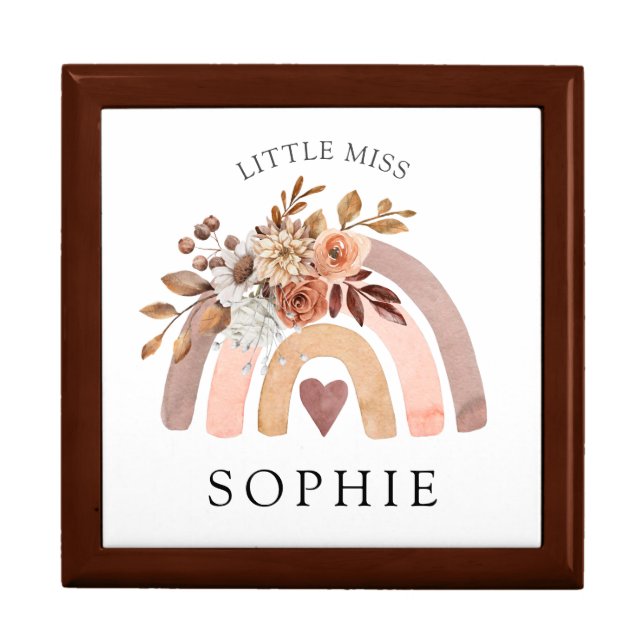 Little Miss Personalized Rainbow  Gift Box (Front)