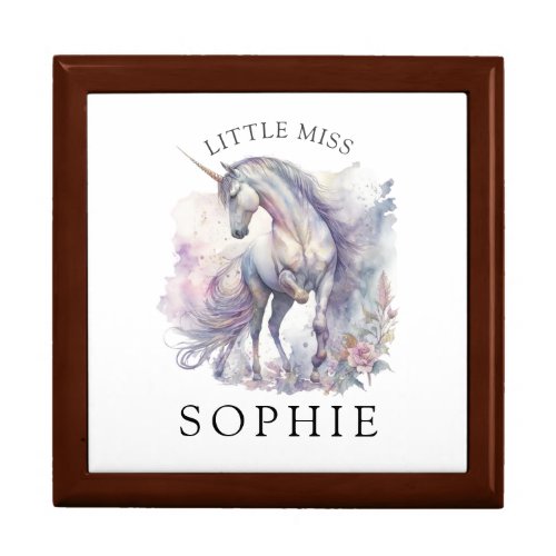 Little Miss Personalized Unicorn Gift Box