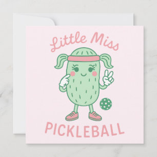 Little Miss Pickleball Card